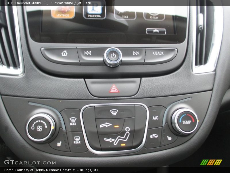 Summit White / Jet Black 2016 Chevrolet Malibu LT