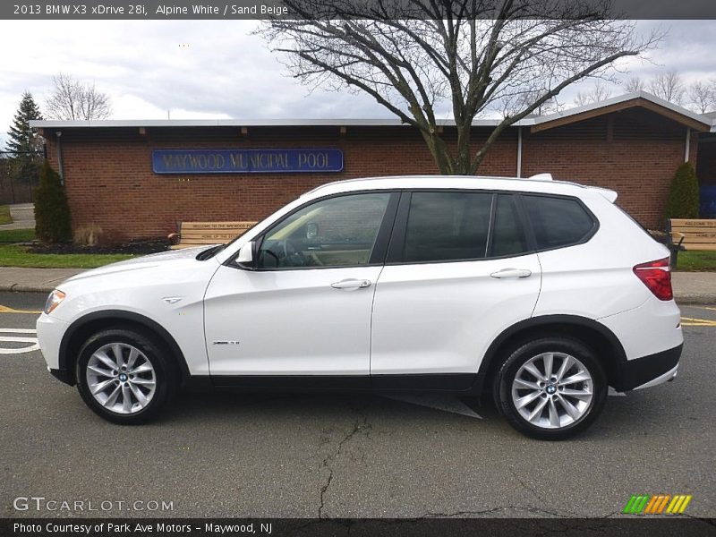 Alpine White / Sand Beige 2013 BMW X3 xDrive 28i