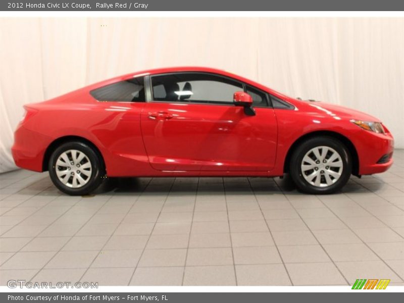 Rallye Red / Gray 2012 Honda Civic LX Coupe
