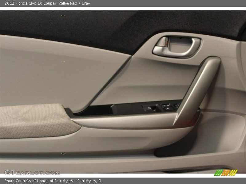 Rallye Red / Gray 2012 Honda Civic LX Coupe