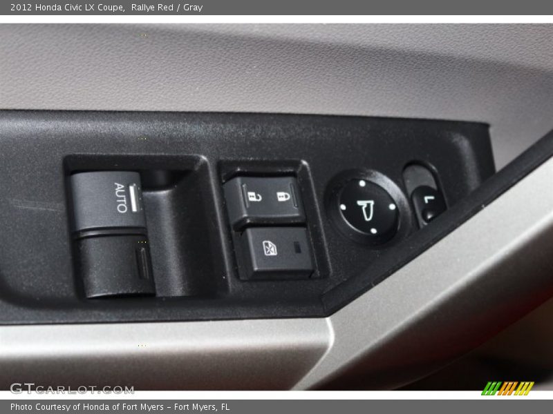 Rallye Red / Gray 2012 Honda Civic LX Coupe