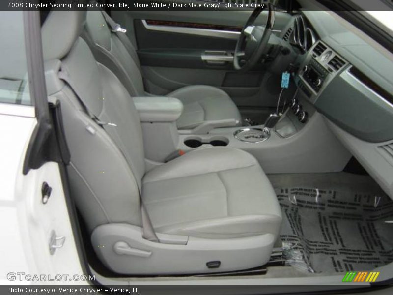 Stone White / Dark Slate Gray/Light Slate Gray 2008 Chrysler Sebring Limited Convertible