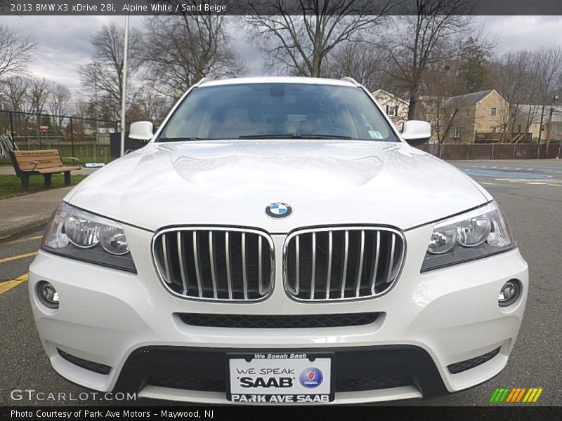 Alpine White / Sand Beige 2013 BMW X3 xDrive 28i