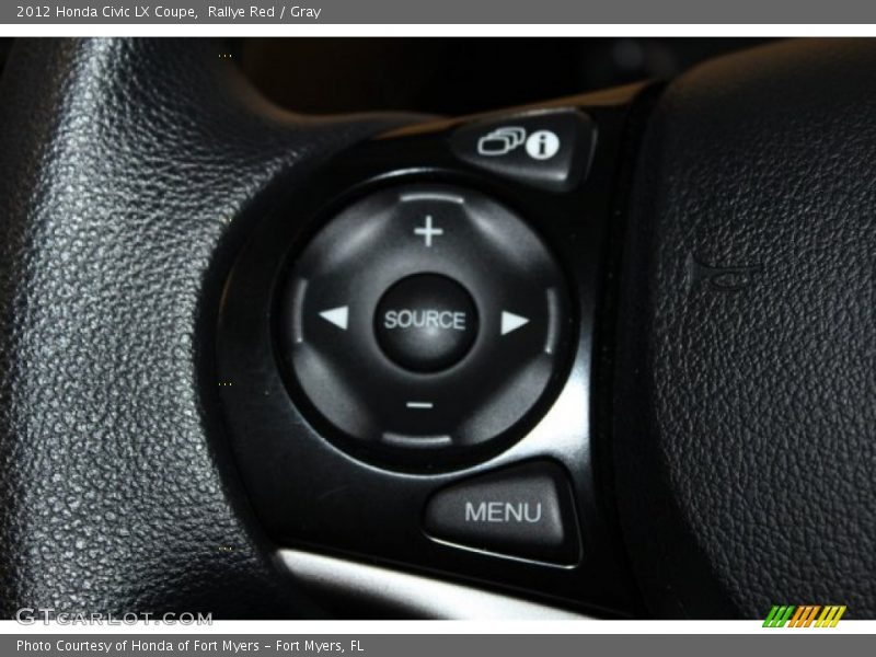 Rallye Red / Gray 2012 Honda Civic LX Coupe