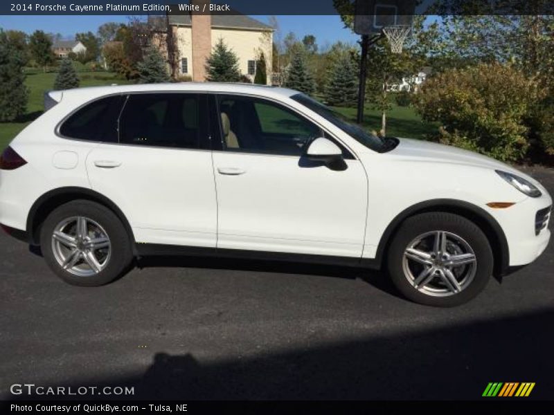 White / Black 2014 Porsche Cayenne Platinum Edition