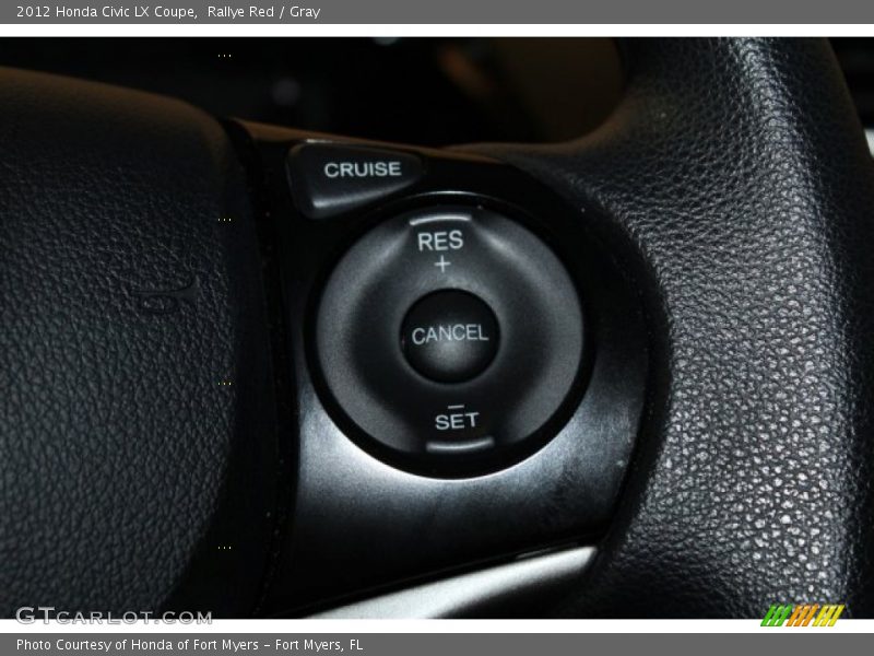 Rallye Red / Gray 2012 Honda Civic LX Coupe