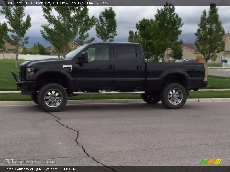 Black / Black 2008 Ford F350 Super Duty XLT Crew Cab 4x4