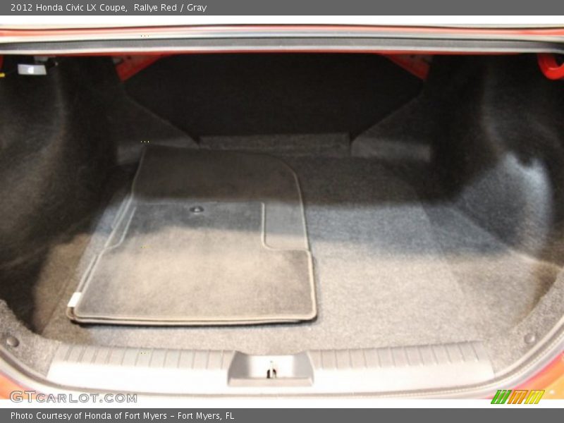 Rallye Red / Gray 2012 Honda Civic LX Coupe