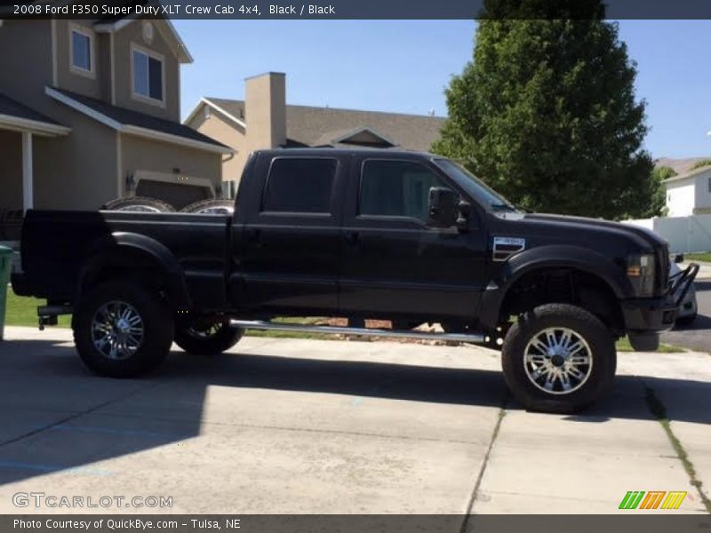 Black / Black 2008 Ford F350 Super Duty XLT Crew Cab 4x4