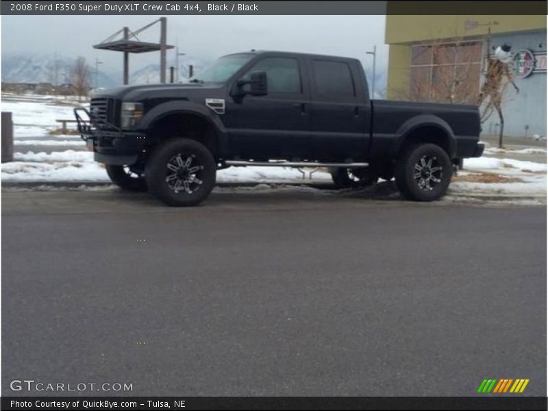 Black / Black 2008 Ford F350 Super Duty XLT Crew Cab 4x4