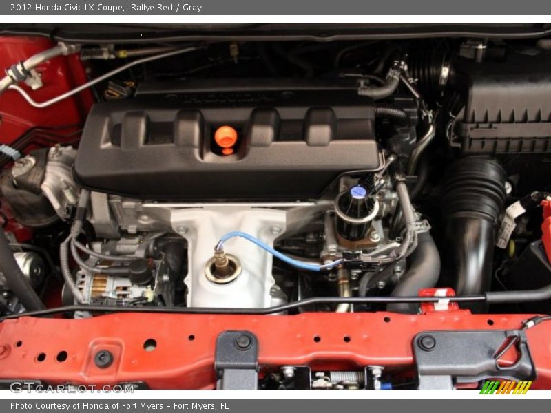 Rallye Red / Gray 2012 Honda Civic LX Coupe