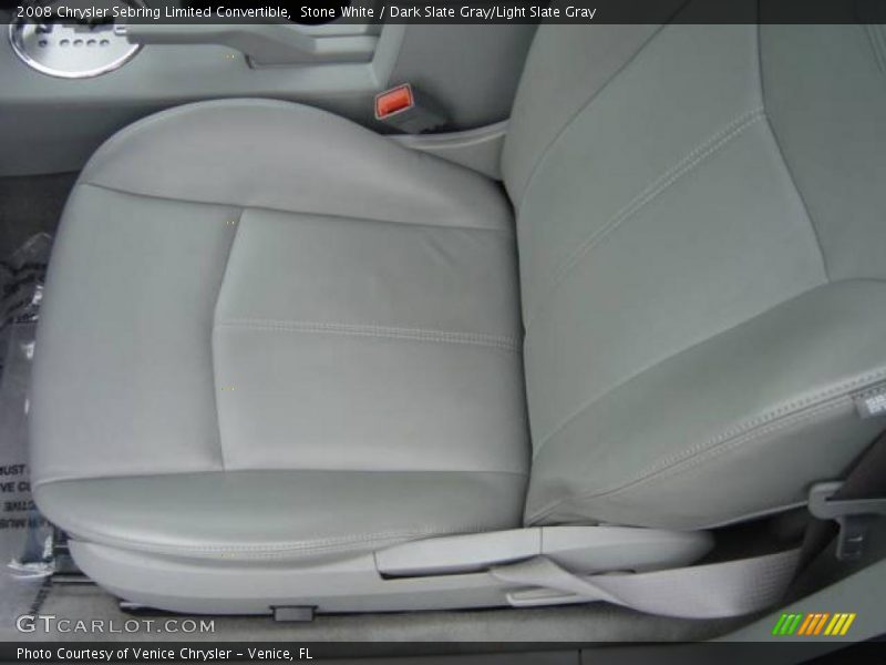 Stone White / Dark Slate Gray/Light Slate Gray 2008 Chrysler Sebring Limited Convertible