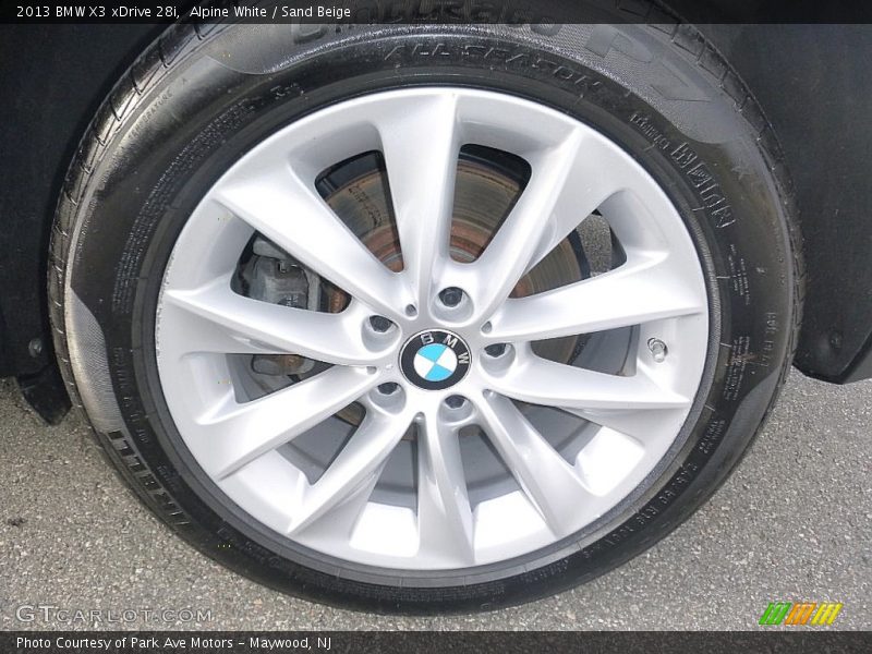 Alpine White / Sand Beige 2013 BMW X3 xDrive 28i