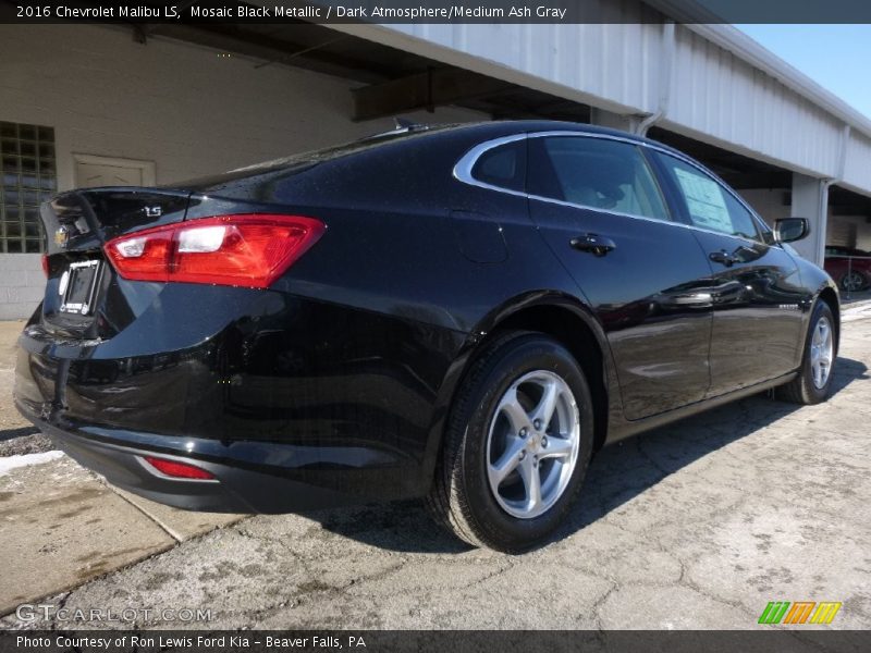 Mosaic Black Metallic / Dark Atmosphere/Medium Ash Gray 2016 Chevrolet Malibu LS