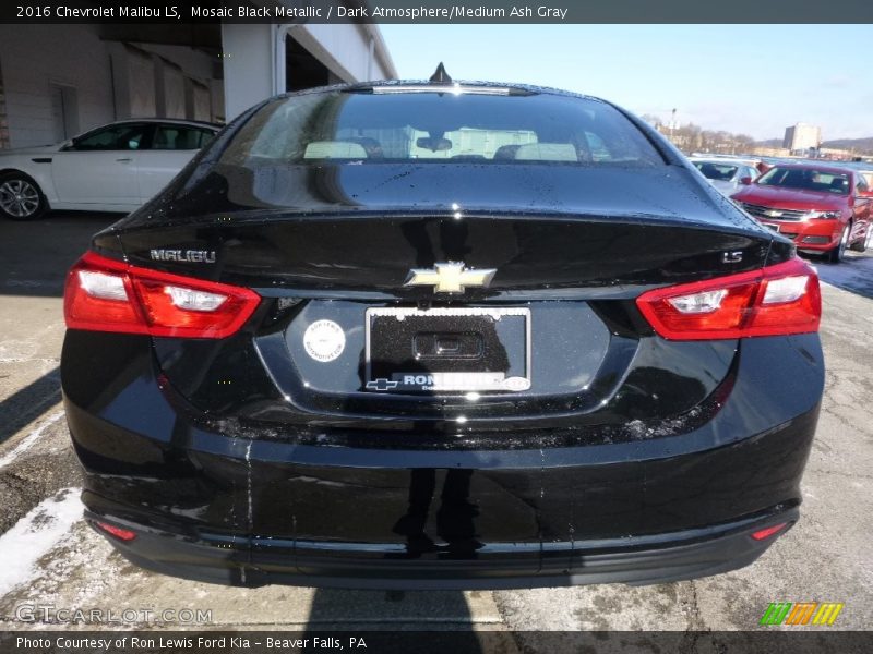 Mosaic Black Metallic / Dark Atmosphere/Medium Ash Gray 2016 Chevrolet Malibu LS