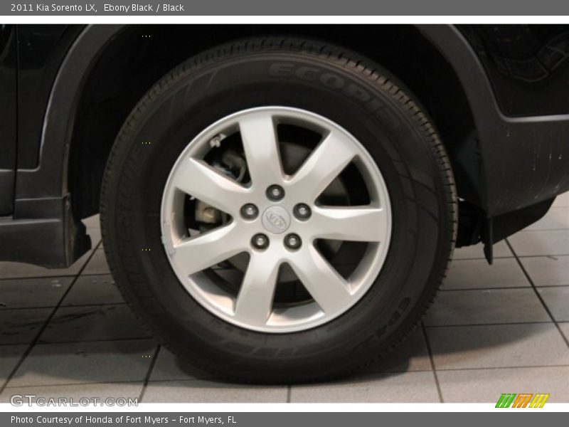 Ebony Black / Black 2011 Kia Sorento LX