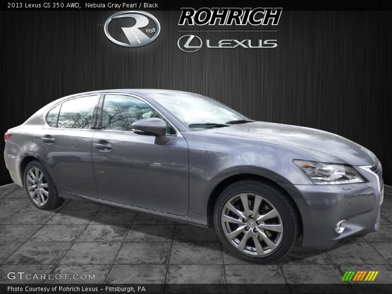 Nebula Gray Pearl / Black 2013 Lexus GS 350 AWD
