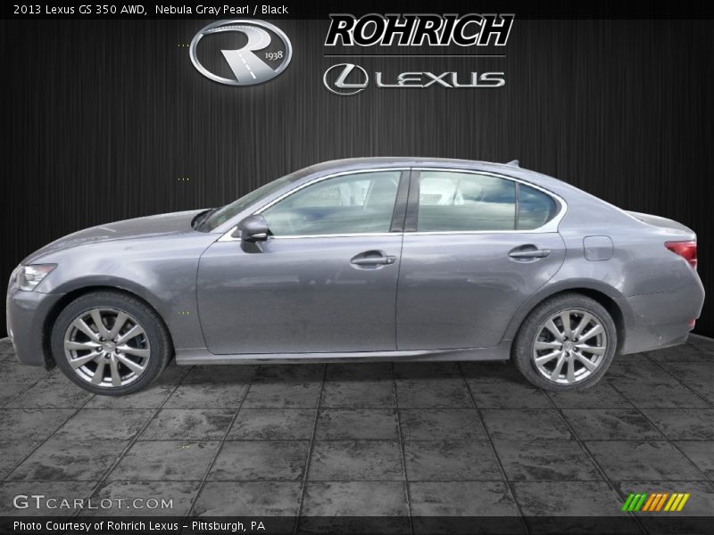 Nebula Gray Pearl / Black 2013 Lexus GS 350 AWD