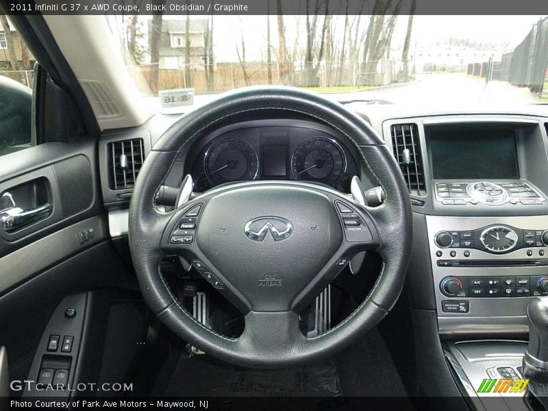 Black Obsidian / Graphite 2011 Infiniti G 37 x AWD Coupe