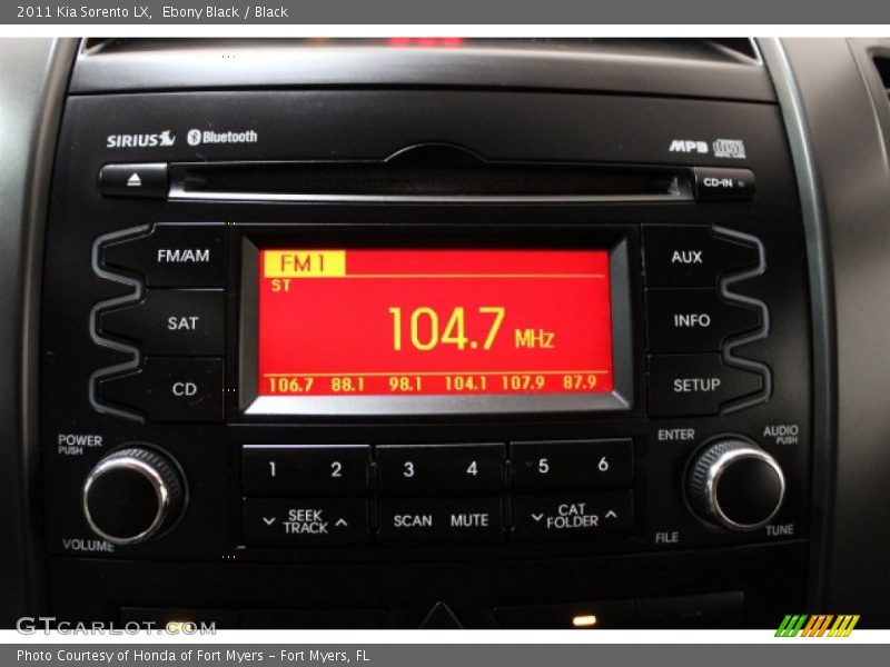 Ebony Black / Black 2011 Kia Sorento LX