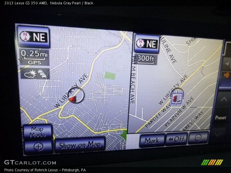 Nebula Gray Pearl / Black 2013 Lexus GS 350 AWD
