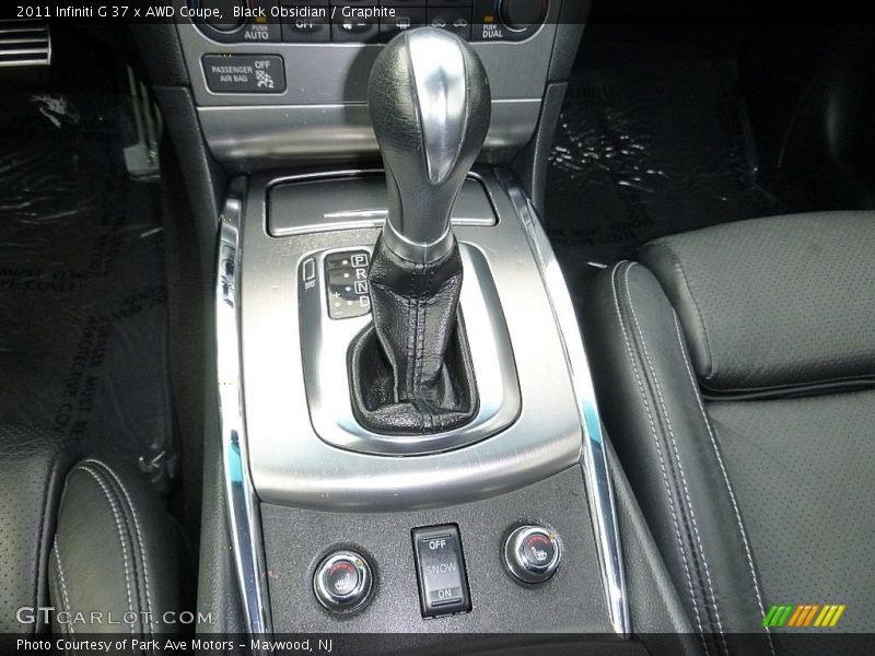 Black Obsidian / Graphite 2011 Infiniti G 37 x AWD Coupe