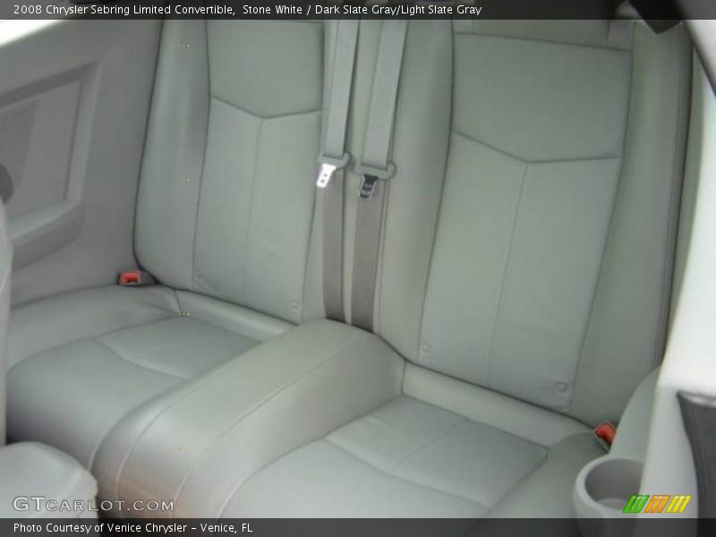 Stone White / Dark Slate Gray/Light Slate Gray 2008 Chrysler Sebring Limited Convertible