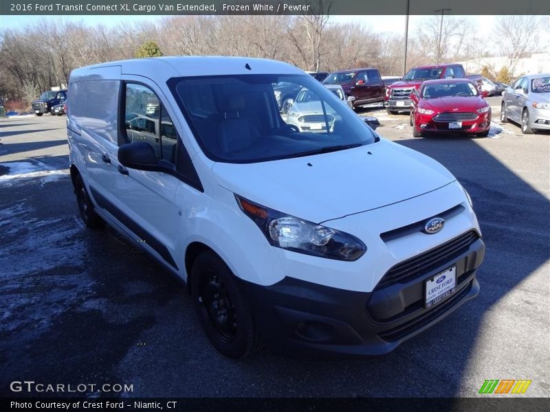 Frozen White / Pewter 2016 Ford Transit Connect XL Cargo Van Extended