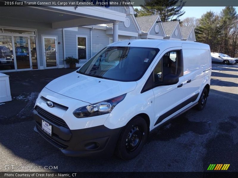 Frozen White / Pewter 2016 Ford Transit Connect XL Cargo Van Extended