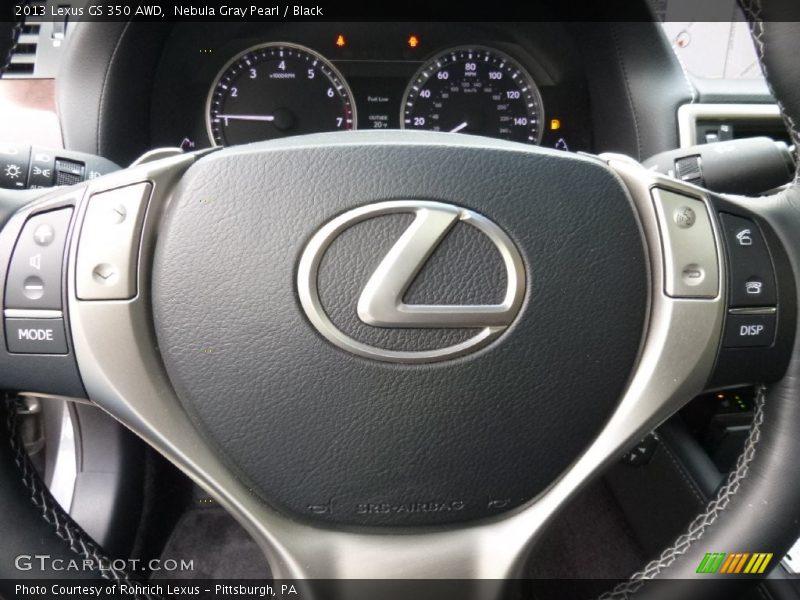 Nebula Gray Pearl / Black 2013 Lexus GS 350 AWD