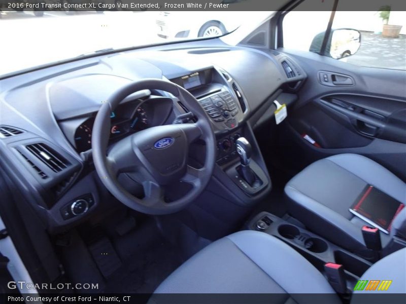 Pewter Interior - 2016 Transit Connect XL Cargo Van Extended 