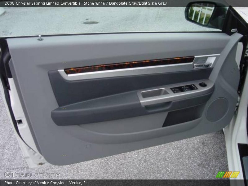 Stone White / Dark Slate Gray/Light Slate Gray 2008 Chrysler Sebring Limited Convertible