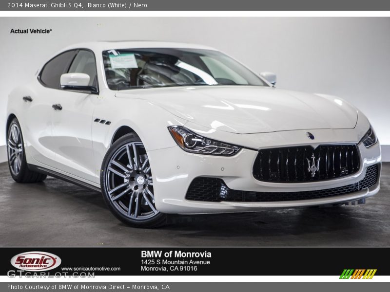 Bianco (White) / Nero 2014 Maserati Ghibli S Q4
