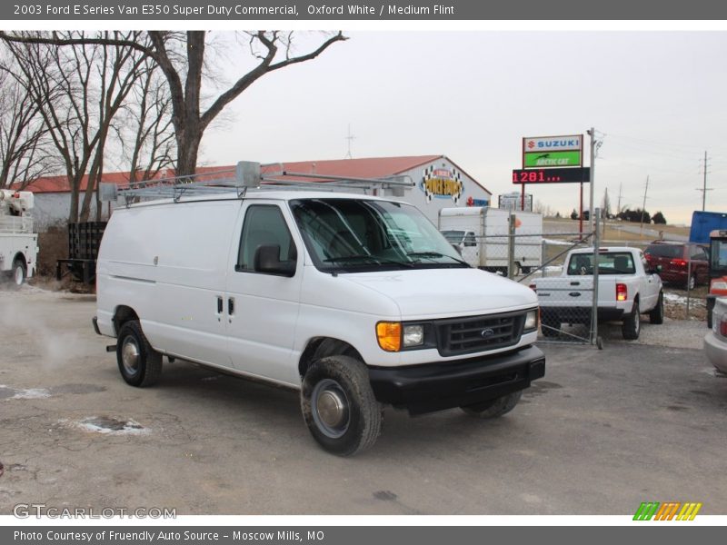 Oxford White / Medium Flint 2003 Ford E Series Van E350 Super Duty Commercial