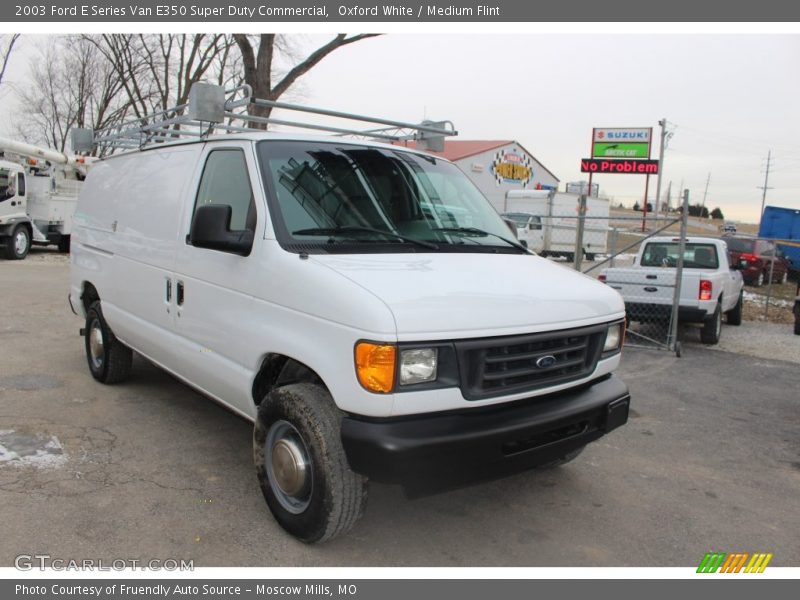 Oxford White / Medium Flint 2003 Ford E Series Van E350 Super Duty Commercial