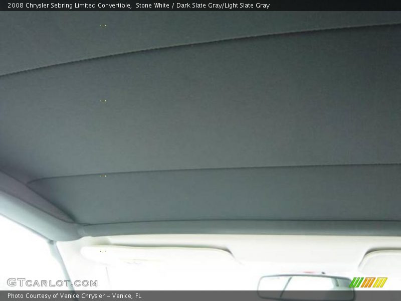 Stone White / Dark Slate Gray/Light Slate Gray 2008 Chrysler Sebring Limited Convertible