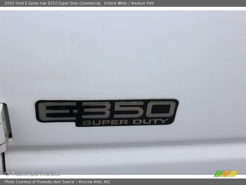 Oxford White / Medium Flint 2003 Ford E Series Van E350 Super Duty Commercial