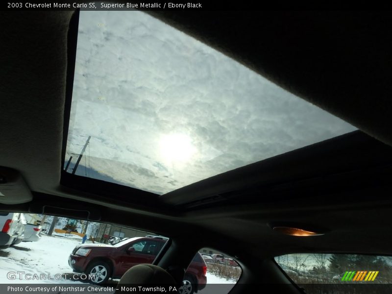 Superior Blue Metallic / Ebony Black 2003 Chevrolet Monte Carlo SS
