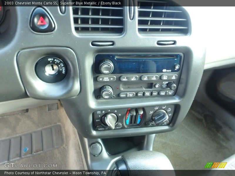 Superior Blue Metallic / Ebony Black 2003 Chevrolet Monte Carlo SS