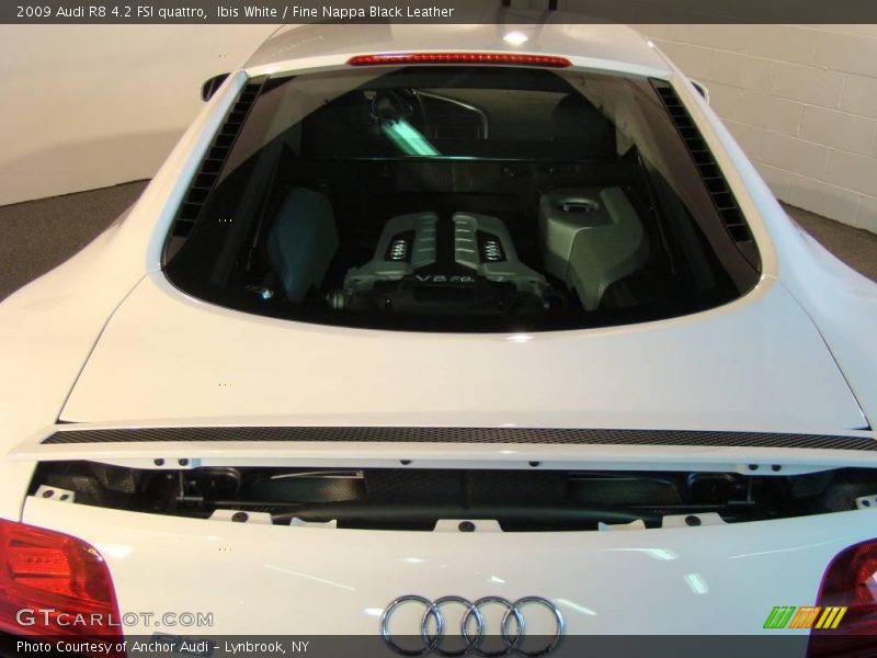 Ibis White / Fine Nappa Black Leather 2009 Audi R8 4.2 FSI quattro