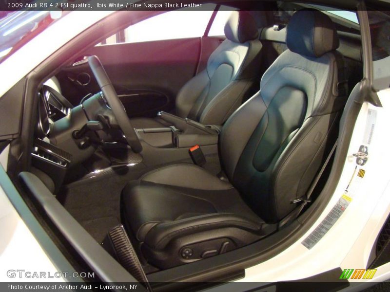 Ibis White / Fine Nappa Black Leather 2009 Audi R8 4.2 FSI quattro