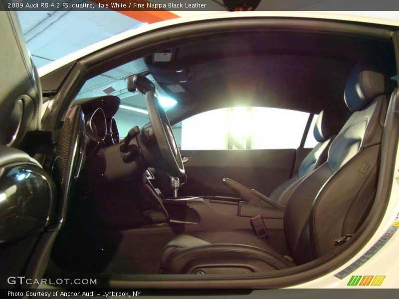 Ibis White / Fine Nappa Black Leather 2009 Audi R8 4.2 FSI quattro