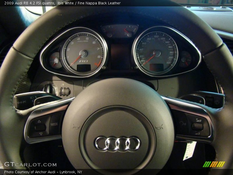 Ibis White / Fine Nappa Black Leather 2009 Audi R8 4.2 FSI quattro