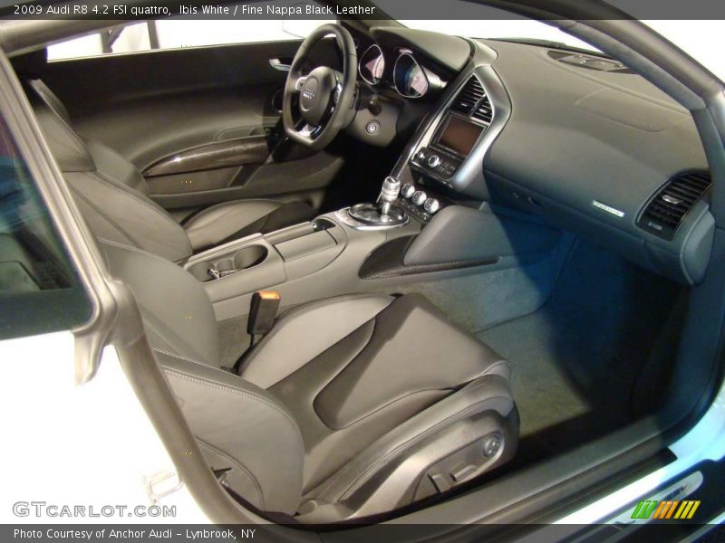 Ibis White / Fine Nappa Black Leather 2009 Audi R8 4.2 FSI quattro