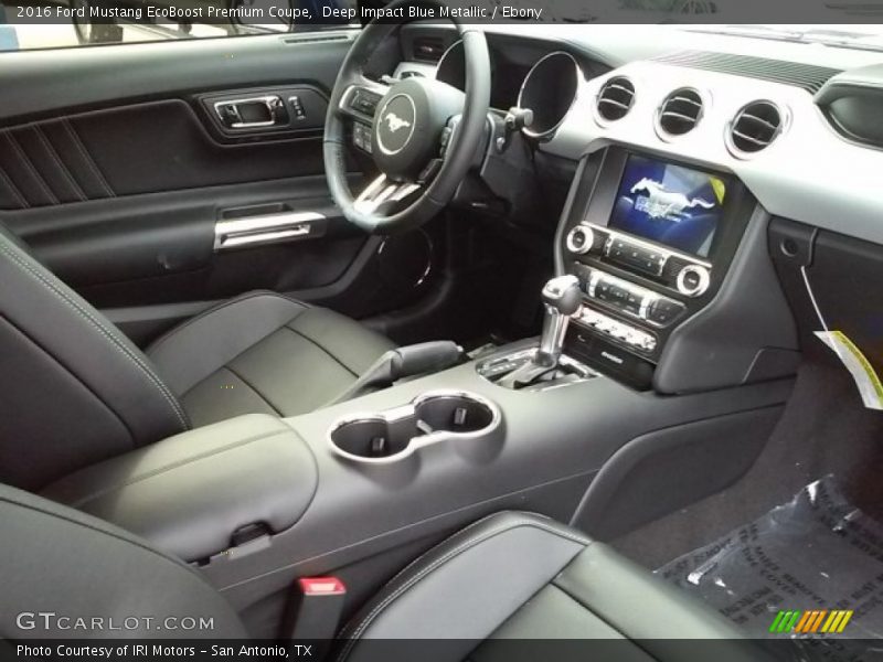 Deep Impact Blue Metallic / Ebony 2016 Ford Mustang EcoBoost Premium Coupe