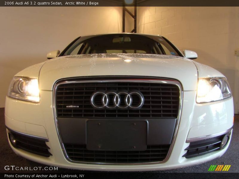 Arctic White / Beige 2006 Audi A6 3.2 quattro Sedan