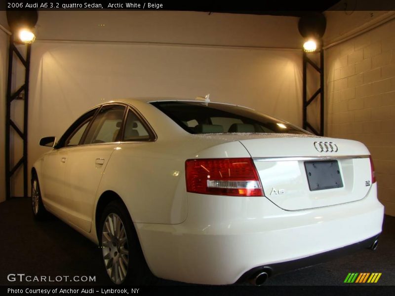 Arctic White / Beige 2006 Audi A6 3.2 quattro Sedan