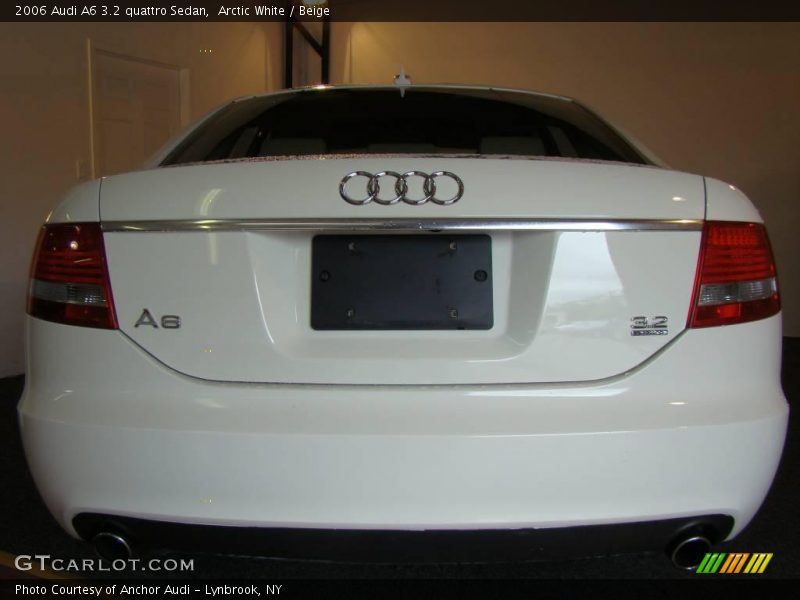 Arctic White / Beige 2006 Audi A6 3.2 quattro Sedan