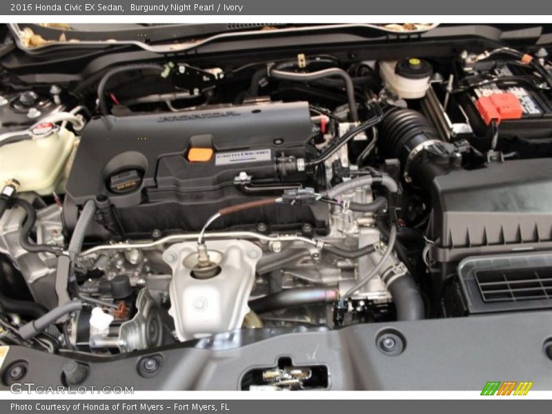 Burgundy Night Pearl / Ivory 2016 Honda Civic EX Sedan