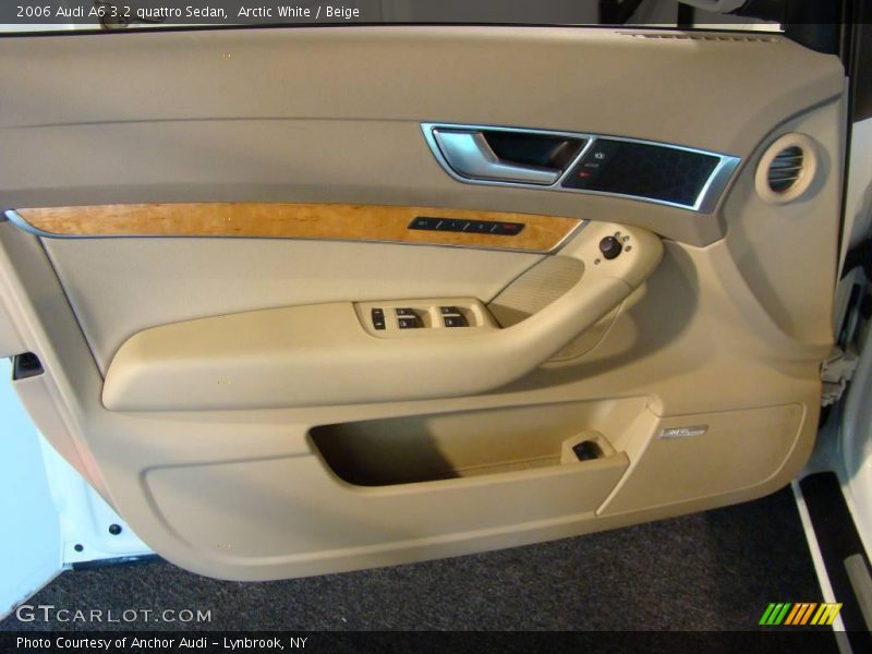 Arctic White / Beige 2006 Audi A6 3.2 quattro Sedan